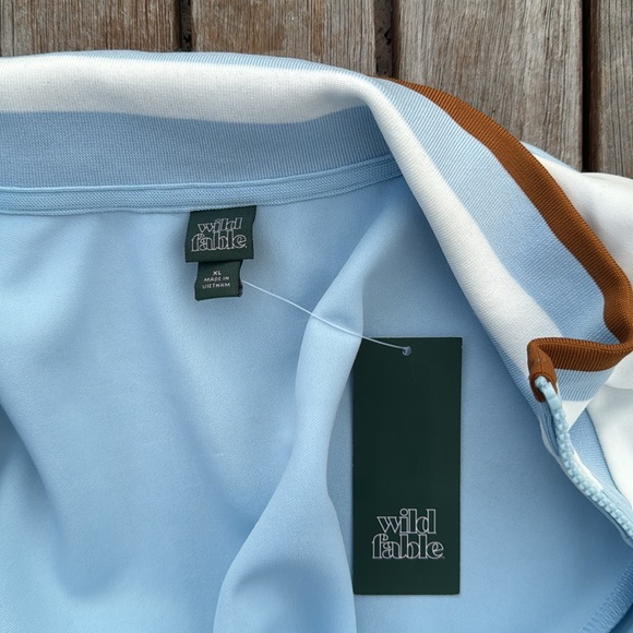 Classic Vintage Look Track Jacket in Baby Blue - Picture 2 of 5